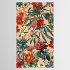 Marijuana and Floral Pattern Tablecloth Gallery Image 2