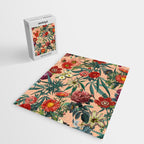 Marijuana and Floral Pattern Jigsaw Puzzle Gallery Image 2
