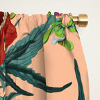 Marijuana and Floral Pattern Window Curtain Gallery Image 2