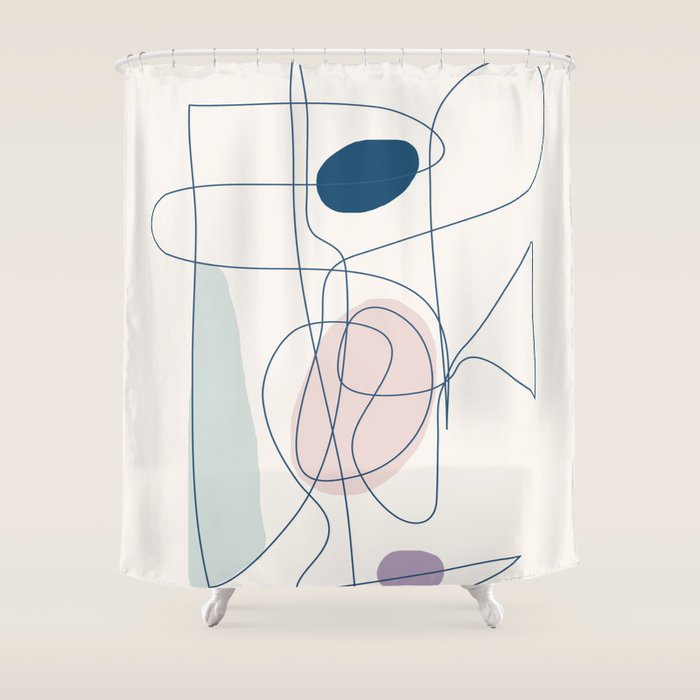 Abstract Movement 07 Shower Curtain Gallery Image 1