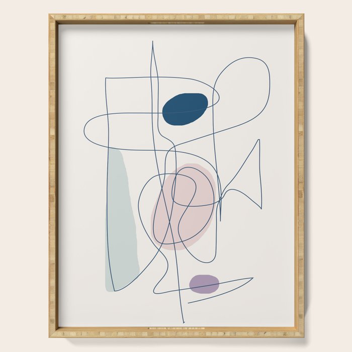 Abstract Movement 07 Serving Tray Gallery Image 1