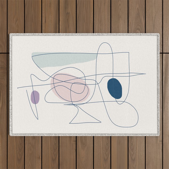 Abstract Movement 07 Outdoor Rug Gallery Image 1