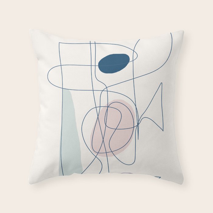 Abstract Movement 07 Throw Pillow Gallery Image 6