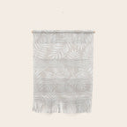 Tropical Palm Leaves - Palm Leaf Pattern - Sandy Beige Wall Hanging Gallery Image 1