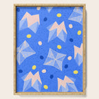 Origami Fortune Teller in Sky Blue & Peach Serving Tray Gallery Image 1