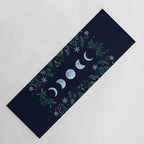 Moonlight Garden - Festive Green Yoga Mat Gallery Image 1
