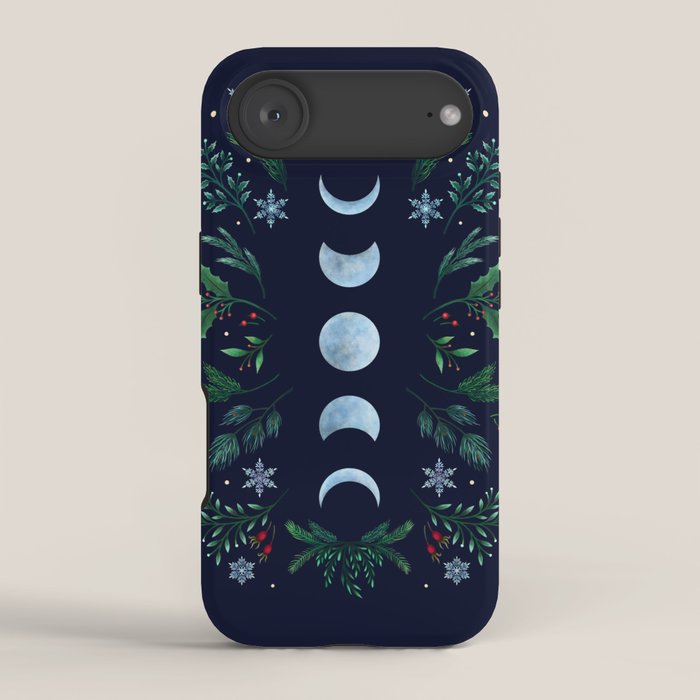 Moonlight Garden - Festive Green iPhone Case Gallery Image 2