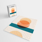 Abstraction_NEW_SUNSET_OCEAN_WAVE_POP_ART_Minimalism_0022D Jigsaw Puzzle Gallery Image 2
