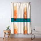 Abstraction_NEW_SUNSET_OCEAN_WAVE_POP_ART_Minimalism_0022D Window Curtain Gallery Image 5