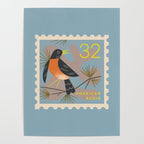 Robin Postage Stamp Poster Gallery Image 4