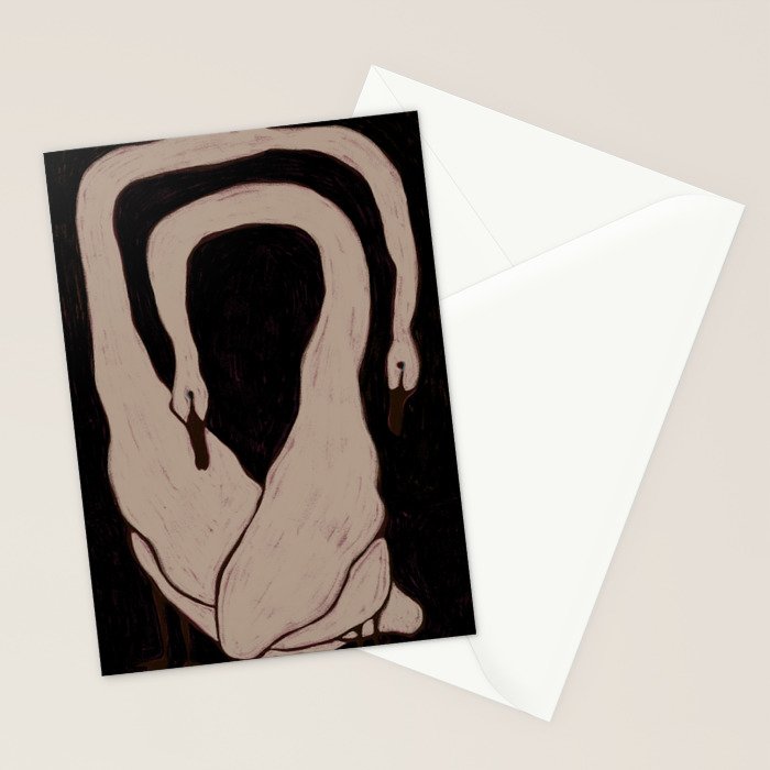 Two Swans Stationery Card Gallery Image 2