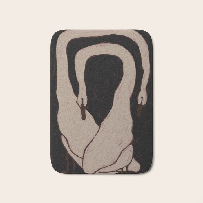 Two Swans Bath Mat Gallery Image 1