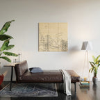 Minimal Line Mountain Beauty I Wood Wall Art Gallery Image 2