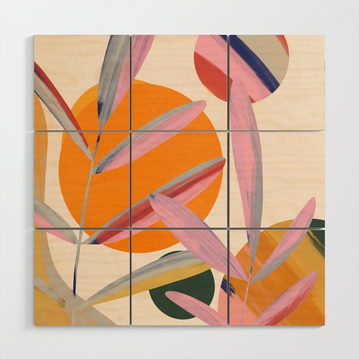 Plants I Wood Wall Art Gallery Image 1