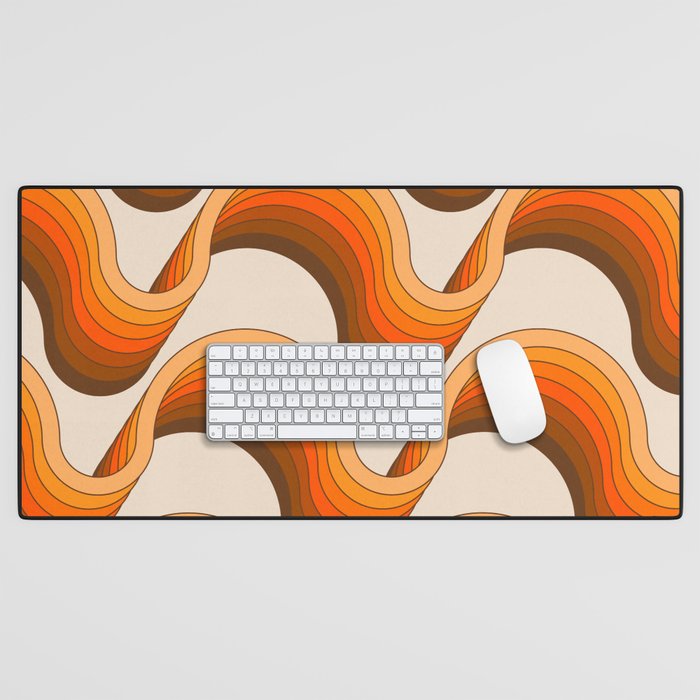 Golden Ribbons Desk Mat Gallery Image 1