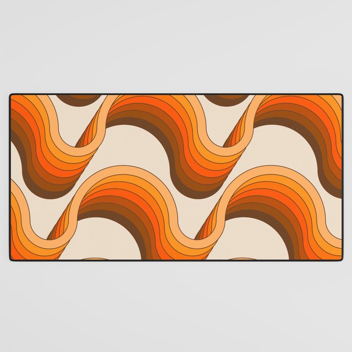 Golden Ribbons Desk Mat Gallery Image 3