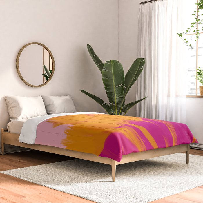 Bloom In Orange & Pink Comforter Gallery Image 2