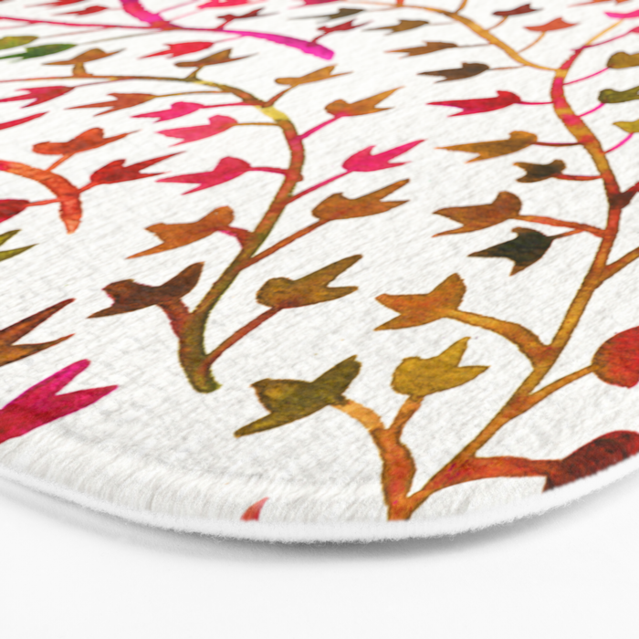 Pink Ivy Bath Mat Gallery Image 3