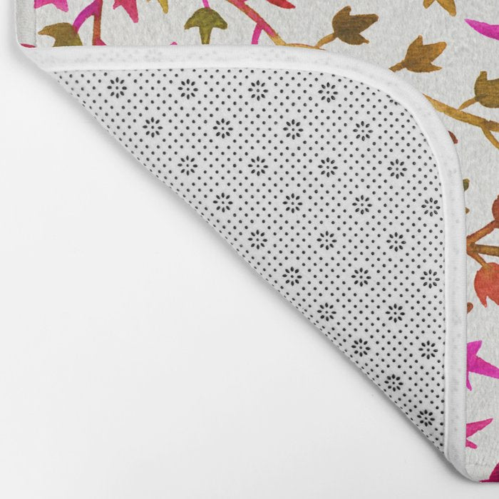 Pink Ivy Bath Mat Gallery Image 2
