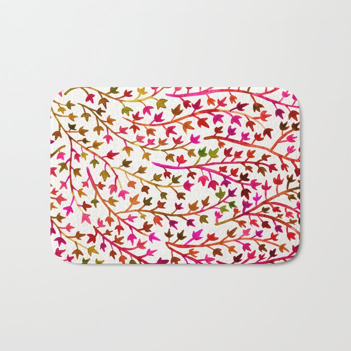 Pink Ivy Bath Mat Gallery Image 1