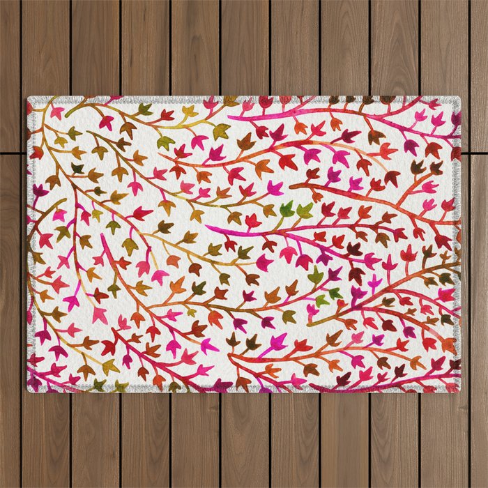 Pink Ivy Outdoor Rug Gallery Image 1