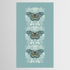 Folk Art Moth - Blue Gray Tablecloth Gallery Image 2