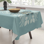 Folk Art Moth - Blue Gray Tablecloth Gallery Image 3