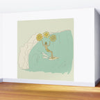 pipeline master style guru gerry lopez // retro surf art by surfy birdy Wall Mural Gallery Image 2