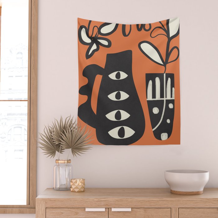 Surreal Flora 5 Wall Tapestry Gallery Image 2