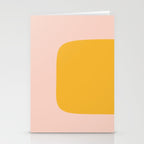 Warm Simplicity - Blush Pink and Mustard Minimalism Stationery Card Gallery Image 2