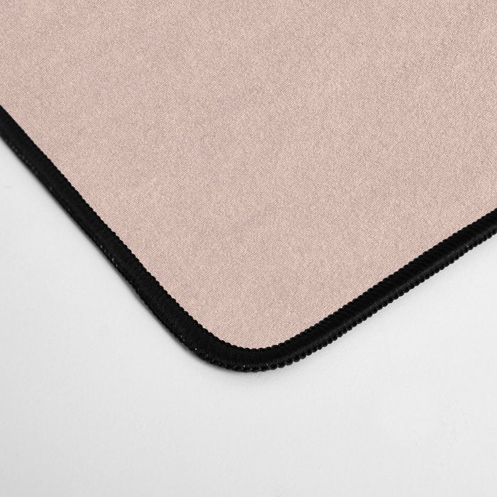 Warm Simplicity - Blush Pink and Mustard Minimalism Desk Mat Gallery Image 4