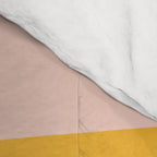 Warm Simplicity - Blush Pink and Mustard Minimalism Comforter Gallery Image 4