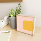 Warm Simplicity - Blush Pink and Mustard Minimalism Mini Art Print Gallery Image 2