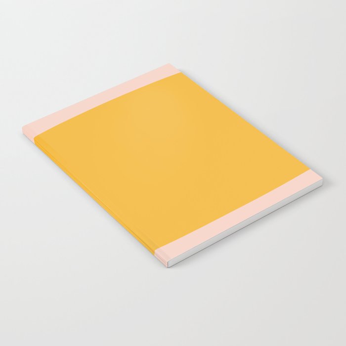 Warm Simplicity - Blush Pink and Mustard Minimalism Notebook Gallery Image 2
