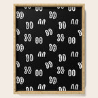 Vintage eye cartoon pattern Serving Tray Gallery Image 1