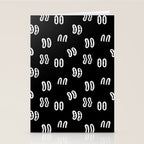 Vintage eye cartoon pattern Stationery Card Gallery Image 2