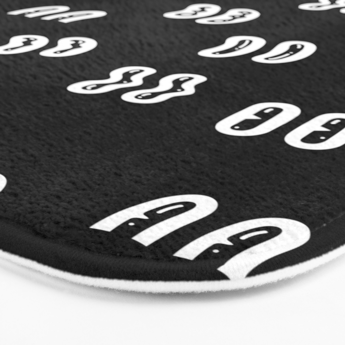 Vintage eye cartoon pattern Bath Mat Gallery Image 3