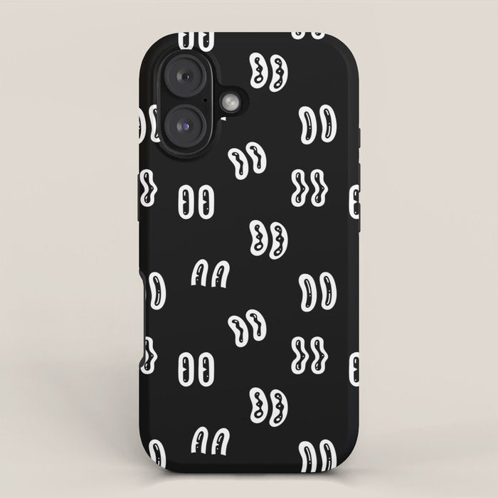 Vintage eye cartoon pattern iPhone Case Gallery Image 1
