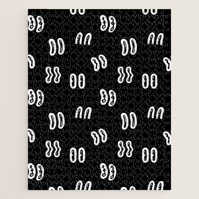 Vintage eye cartoon pattern Jigsaw Puzzle Gallery Image 1