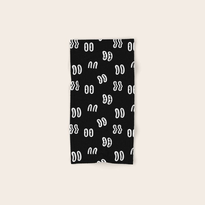 Vintage eye cartoon pattern Bath Towel Gallery Image 1