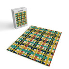 Midcentury Modern Colorful Retro Plaid Pattern Jigsaw Puzzle Gallery Image 2