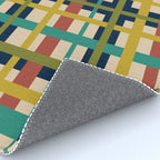 Midcentury Modern Colorful Retro Plaid Pattern Rug Gallery Image 4