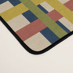 Midcentury Modern Colorful Retro Plaid Pattern Desk Mat Gallery Image 4