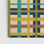 Midcentury Modern Colorful Retro Plaid Pattern Poster Gallery Image 3