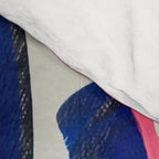 Graffiti Colorful Funky Acrylic Painting Pink Blue Yellow Patterns Shapes by Ejaaz Haniff Comforter Gallery Image 4