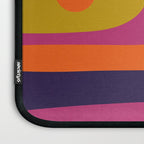 Mid-Century Modern Piquet Colorful Retro Abstract Orange Lime Avocado Blue Magenta Laptop Sleeve Gallery Image 3