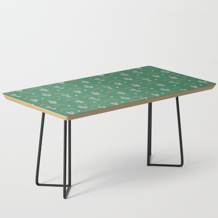 Retro cactus plant art pattern Coffee Table Gallery Image 1