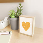 Heart Bisous - Yellow Gold Love French Typography Mini Art Print Gallery Image 2