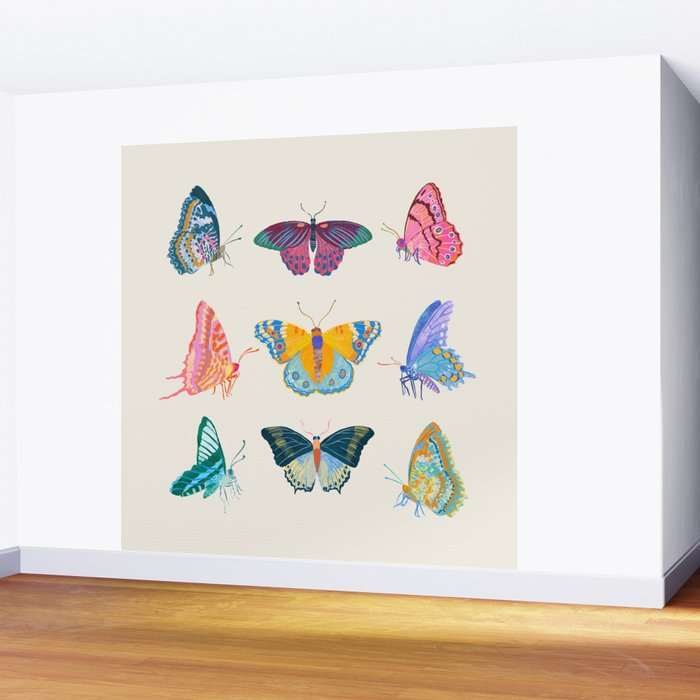 Tropical Butterflies Wall Mural Gallery Image 2