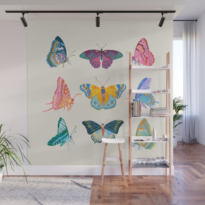 Tropical Butterflies Wall Mural Gallery Image 1